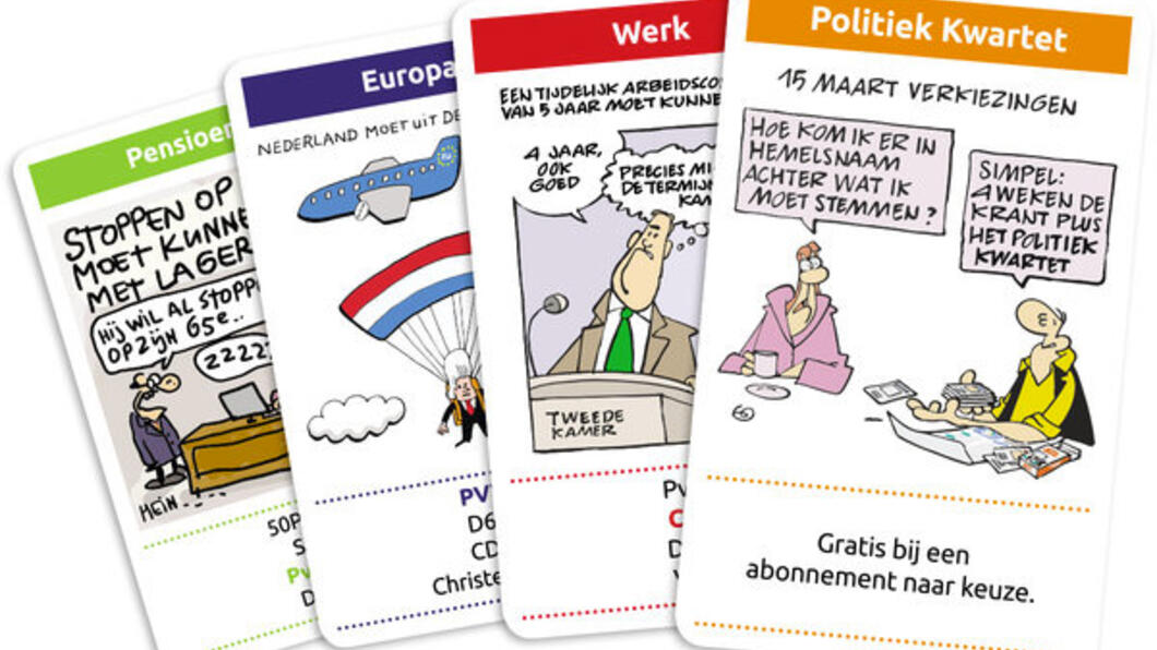 Kwartetten met verkiezingsprogramma's